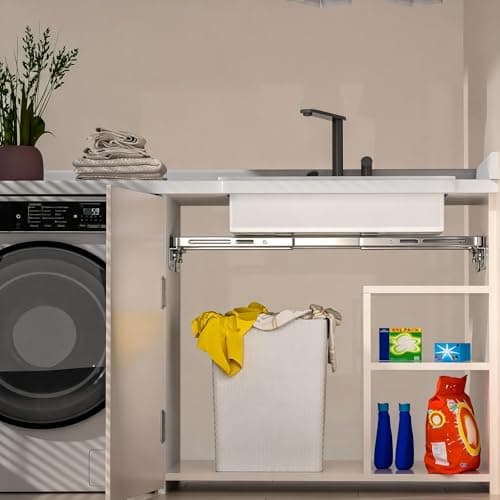 HAHOME Undermount Sink Brackets Support Kit, Adjustable Heavy Duty Stainless Steel Undermount Sink Repair Braces for Kitchen & Bathroom Sinks 28–39.4 Inch (2 Pack) - Thumbnail 3