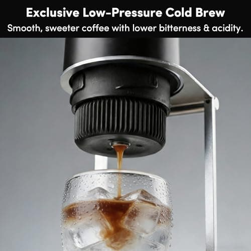 CITALY Portable Espresso Machine, Self-Heating Travel Coffee Maker with Double-Walled SUS316 Cup,20 Bar Patented Hydraulic System,PD 3.0 Fast Charge,Cold Brew Mode,for Ground Coffee&NS Capsules,Black - Thumbnail 5