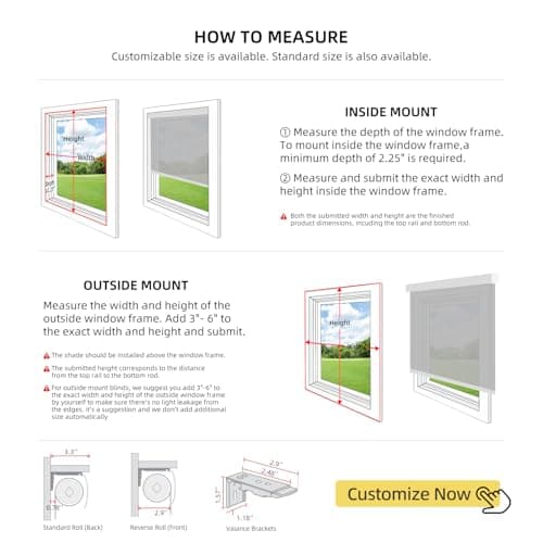 ZSTARR Motorized Smart Blind for Window with Remote Control, Automatic Blackout Roller Shade Customizable Size,with Valance Child Safety Rechargeable Battery Blinds (Full Blackout Black) - Thumbnail 5