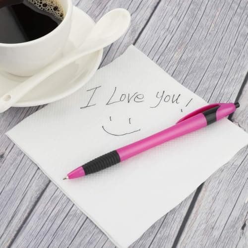 Sikao Pens Bulk, 60 Pack Gripped Slimster Ballpoint Pens Black Ink 1.0mm Medium Point Smooth Writing, Click Pens with Comfort Grip for Teachers, Students, Restaurant Servers, School & Office Use - Thumbnail 6