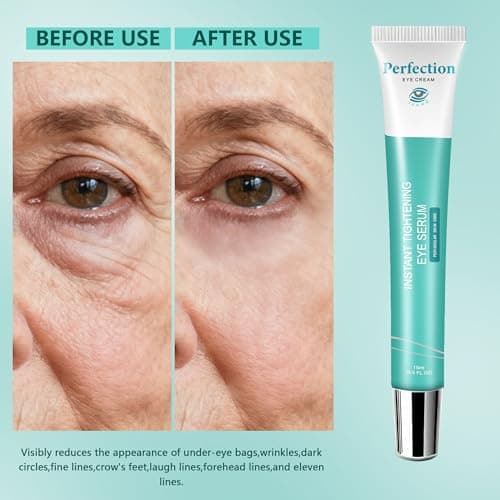 Instant Eye Tightener Cream - Eye Care, Under Eye Lift Serum, Bags and Dark Circles, Reduces Fine Lines & Crow's Feet Instantly, Puffiness, Smooths Wrinkles & Fine Lines in Minutes,15 ML - Thumbnail 4