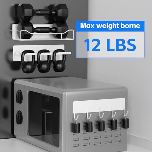 FancyMule Magnetic Spice Rack for Refrigerator, 5 Pack Magnetic Fridge Organizer Shelves, Strong Magnetic Hold, No Drilling, Space Saving Storage Rack for Kitchen & Washing Machine Organizer (White) - Thumbnail 5
