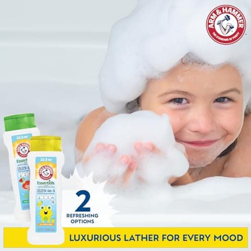 Arm & Hammer 6 Pack Essentials Kids Body Wash - 3-in-1 Sea Monster Mango 22.5oz - Non Toxic Kids Shampoo and Body Wash And Conditioner - Thumbnail 4