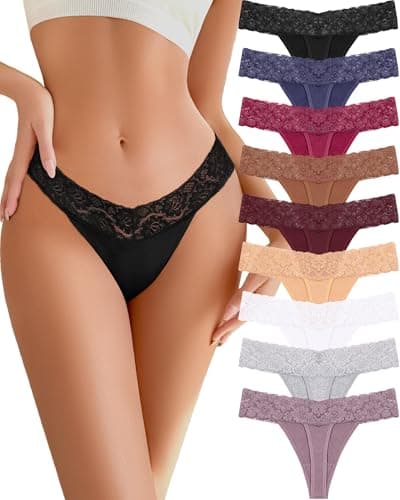 READY TO LOVE Cotton Underwear for Women Lace Sexy Soft Thongs Low Rise T-Back Lingerie Stretchy Women's Clothing - Image 1