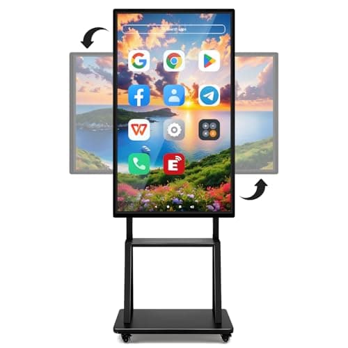 JYXOIHUB Smart Board, 55 Inch Digital Electronic Whiteboard and Smartboard for Classroom, Screen Mirroring for Live Streaming Capacitive Touchscreen, Displays and Player for Advertisin (Board Only) - Image 1