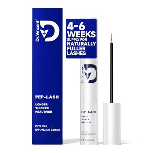 Dr Vincent Lash Serum for Eyelash Growth, Eyelash Growth Serum Advanced Peptide Formula with 2.3× Absorption for Fuller, Thicker, Longer Lashes, Vegan & Cruelty-Free, Clinically Tested (5mL)