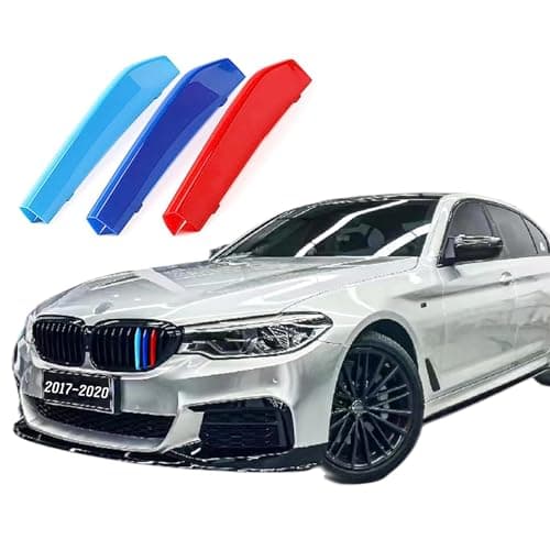 VaisbyTown Automotive Grille Inserts for BMW 5 Series Sedan G30 G31 G38 2017-2020 520i 530i 540i 550i (Fit Only 9 Beam),Front Grill Accessories
