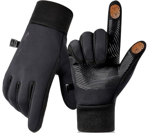AOPREL Winter Gloves Men Women Windproof Touchscreen Gloves with Liner Thermal,Running Gloves for Cycling Driving Daily Work