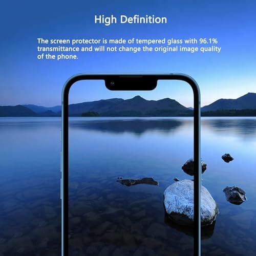 Blue Light Screen Protector for iPhone 12 Pro Max(2020-6.7'')Eye Protection HD Clear Blue Light Blocking Tempered Glass, Scratch-Resistant,Easy Installation Bubble Free,Anti-Fingerprint,2 Pack(iPhone 12 Pro Max) - Thumbnail 4