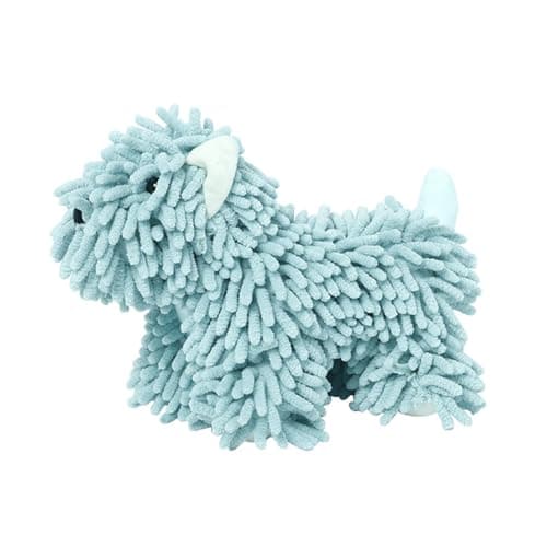 FAGOBI Cute Dog Chenille Hand Towel, 3D Fuzzy Puppy Hangable Ball Hand Towel Microfiber Super Soft Absorbent Bathroom & Kitchen Towels with Hanging Loop, Can Be Placed on the Sink Countertop (Green) - Image 1
