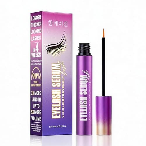 Eyelash Growth Serum with Advanced Formula to Boost Longer Fuller and Thicker Lashes and Eyebrows - Gentle & Vegan for Sensitive Eyes, Cruelty-Free