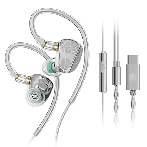 BirdDance Z3 Type-C Earbuds with Microphone & Built-in DAC Chip, Dual Dynamic Drivers HiFi in Ear Headphones, Plug & Play Noise Isolating Earbuds for iPhone 15, Android, PC, Laptop - Image 1