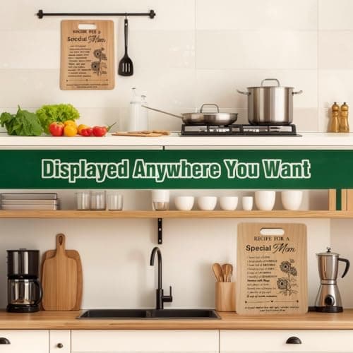 Mom Birthday Gifts Mother Cutting Board Gift, Presents for Mom Bamboo Cutting Board Perfect Mother's Day, Birthday, Thanksgiving, Christmas Gift for Mom Kitchen Decor - Thumbnail 4