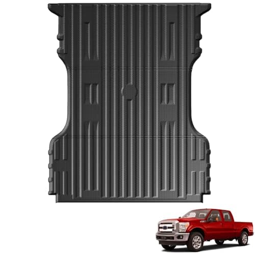 Lumway Truck Bed Mat for Ford F250 F350 F450 Super Duty 1999-2016 (NOT for Drop-in), All Weather Truck Bed Liner for F-250 F-350 F-450 Accessories, 6.8FT 81.9'' TPE Heavy Duty Cargo Liner Truck Mat - Image 1