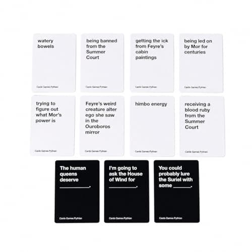 Prythian Cards Games Party Game for A Court of Thorns and Roses - Thumbnail 6