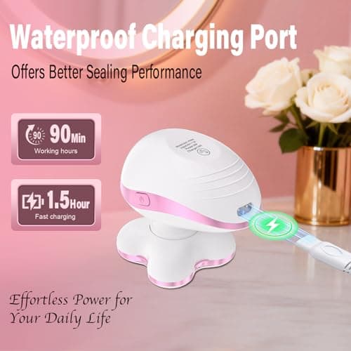 Electric Razors for Women Legs: Rechargeable Body Shaver - Waterproof Wet Dry Hair Remover - Applicable to Facial, Leg, Arm, Bikini Area - Thumbnail 6