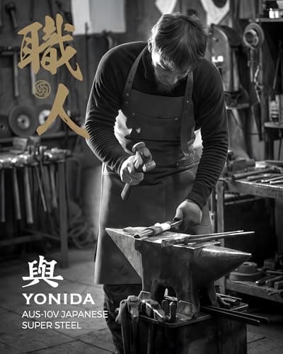 Japanese Chef Knife, 67-Layer Damascus Steel 8 Inch Kitchen Knife with AUS-10 Core, Professional Hand Forged Gyuto Knife with Gift Box, Ergonomic Handle, Ideal Valentine's Day Gifts for Men Women - Thumbnail 2