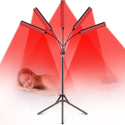Red Light Therapy for Body Face Infrared Light Therapy for Body with 660nm & 850nm Near Infrared LED Red Light Therapy 5 Heads Light at Home Idea Gift for Women Wife Mom Sister Girlfriend - Image 1