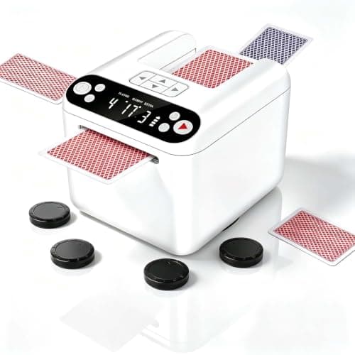 LAETENIN Card Dealer Machine for 1-3 Decks with 4 Remotes - Image 1
