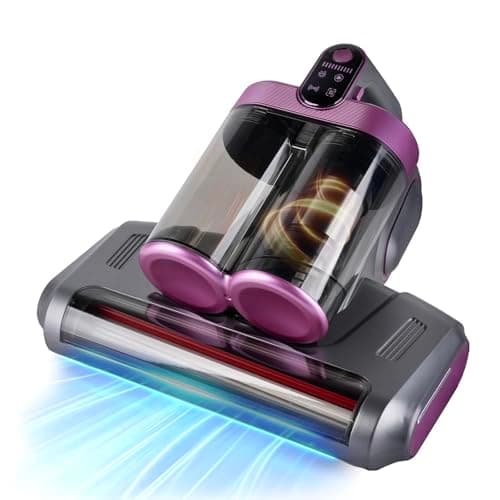 BESTING Cordless Mattress Vacuum Cleaner, 16Kpa Handheld Bed Vacuum with 253.7nm UV-C Light, Ultrasonic, Widened Suction, Low Noise, HEPA Filtration for Mattress Sofa Couch Pet Hair, Purple - Image 1