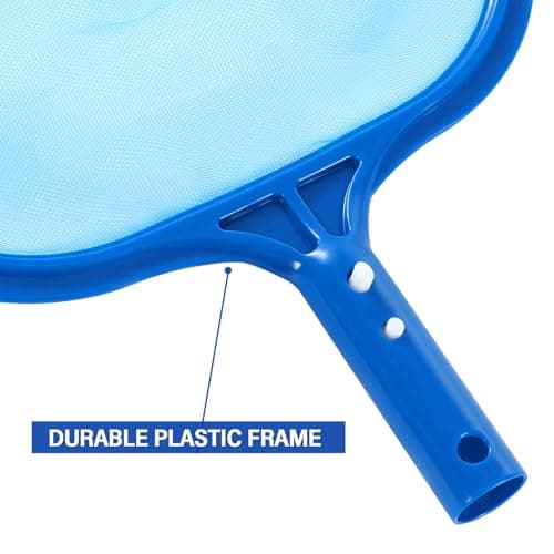 coclothy Pool Net - Pool Skimmer Net with Plastic Frame, Skimmer Net with Fine Mesh Net, Pool Nets for Cleaning Leaf of Swimming Pools, Spa, Hot Tubs - Thumbnail 4