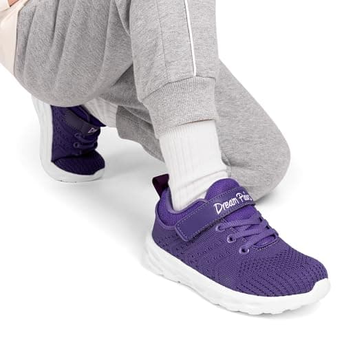 DREAM PAIRS Boys Girls Shoes Kids Tennis Footwear EZ-Ons GoGetters Running Athletic School Sneakers for Little/Big Kid,Size 13 Little Kid,Purple,KD18001K - Thumbnail 6