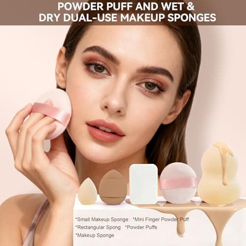 ALLFYL 49 Pcs Makeup Brushes Set, Professional Premium Make up Brushes Kit with Leather Case, Complete Makeup Brush Set for Foundation, Blush, Contour, Concealer Eye and Face Makeup Cosmetic Tools - Thumbnail 6