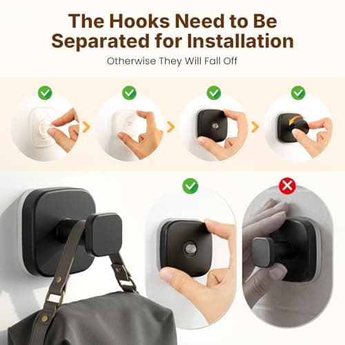 Zrpot 3 PCS Suction Cup Hook for Shower, Suction Cup Hooks for Shower, Door Hooks for Hanging Robe Loofah Removable Wall Hooks for Kitchen Glass Window Black - Thumbnail 4