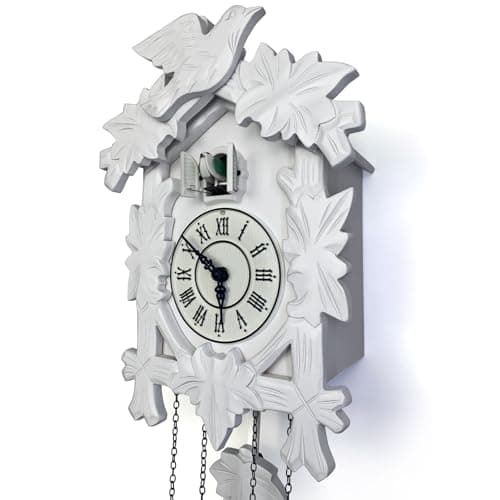 Rylai Vintage Cuckoo Clock Handcrafted Wooden Wall Clock for Home Décor - Thumbnail 5