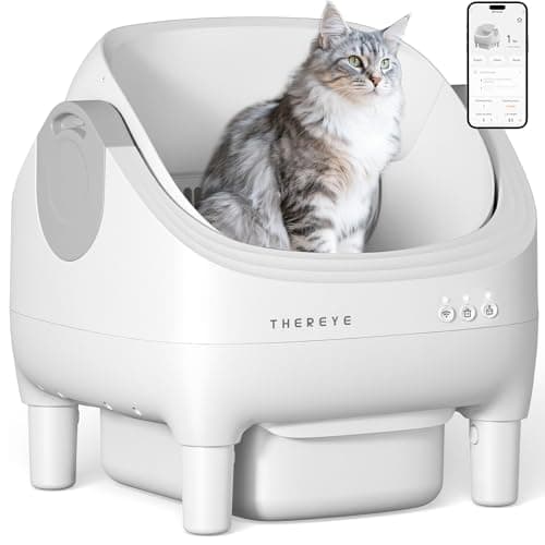 Automatic Litter Box with APP Control, Self Cleaning Cat Litter Box with Dual Safety Sensors, 11L Extra Large Waste Bin, Deodorization, Smart Kitty Litter Box with Mat for Multiple Cats - Image 1