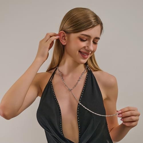 GZQ Long Y Necklaces for Women,Unique Chain Drop Trendy Jewelry Gifts Sophisticated for All Occasions - Thumbnail 3