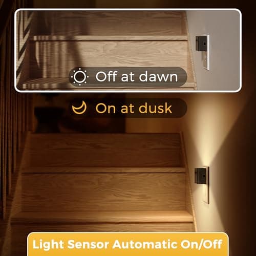 L LOHAS LED Night Light 2 Pack, Night Lights Plug into Wall, Dusk to Dawn Sensor, Soft White 3000K, 0-100LM Adjustable Brightness, Dimmable NightLight for Bathroom Hallway Kitchen - Thumbnail 6