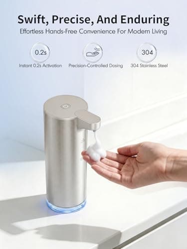 Automatic Soap Dispenser Touchless Foaming: Stainless Steel Free Touch - Thumbnail 2