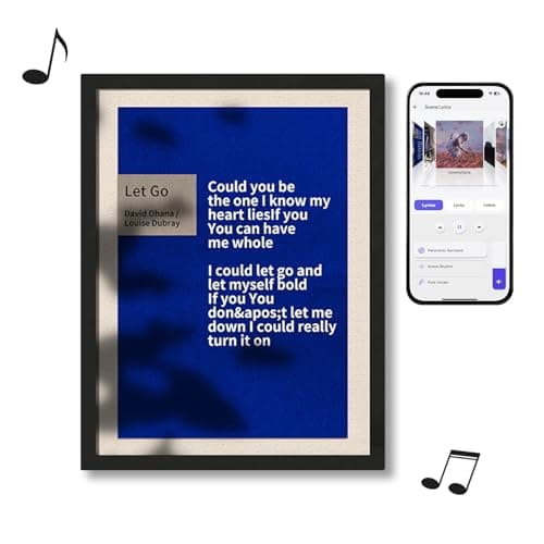 MorningBlues Gallery T2 30" 2K Digital Picture Frame with 2.1 Hi-Fi Bluetooth Speaker, Paper-Like Anti‑Glare Display & Dynamic Lyrics – High‑Fidelity Audio & Art for Home Decor, Wall/Tabletop