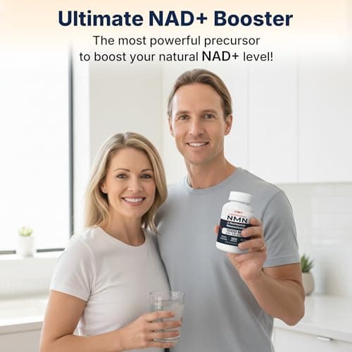 NMN Supplement 1000 mg Pure Nicotinamide Mononucleotide - NAD Precursor for Energy, Cellular Renewal & Longevity Support - Mitochondrial Support 120 Capsules - Vegan, Non GMO, Gluten Free - Thumbnail 2