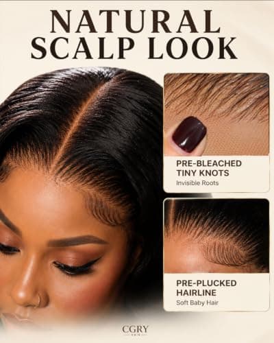 CGRY 18A Skinlike HD Lace Wig 13x6 Full Frontal Loose Deep Wave Human Hair - Thumbnail 3