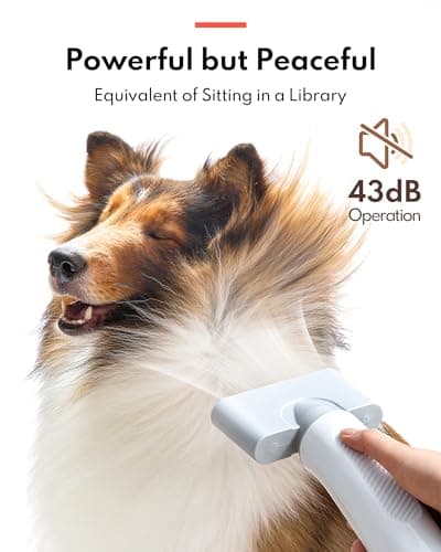 HomeRunPet Dog Dryer, Ultra Quiet High Velocity Blow Dryer for Dogs with 99 Speed & 3 Temperature Settings, 6.5ft Long Hose & LED Display, Perfect for Dogs, Pets Grooming - Thumbnail 2