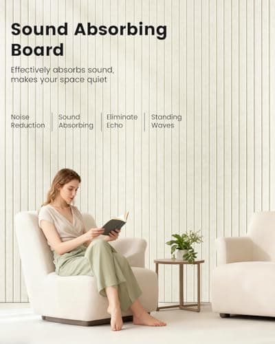 Nysunten 24x31 inches Large Felt Bulletin Board 0.35in Thicker, Cork Board with Safe Removable Nano Self-Adhesive Tabs, Wall Felt Board for Bedrooms, Living Rooms, Offices, Flower Shops - Beige - Thumbnail 3