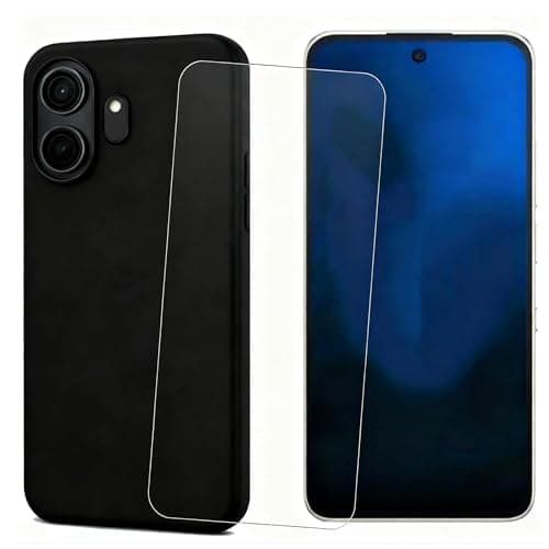 NEOYUKL for TCL Nxtpaper 70 Pro Case with Screen Protector [6.90"], Shockproof Flexible Bumper, Anti-Scratch Ultra-Thin Slim TPU Cover, Black - Image 1