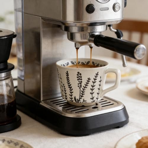 ZPGXLRZ Vintage Ceramic Mug Set - 12 oz Unique Ceramic Coffee Mugs & Tea Cups with Hand-Drawn Patterns, Dishwasher & Microwave Safe, Ideal Gift - Thumbnail 4