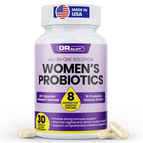 Vaginal Probiotics for Women with 16 Strains for pH Balance, Urinary & Intimate Health, Women’s Probiotic Enhanced DigeSEB Plus™ for Bloating, Gut Health & Immune Support, Delayed Release, Made in USA - Image 1