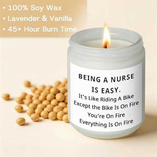 Nurse Gifts for Nurses, Nurses Week Gifts for Women Men Nurse Appreciation Gift for Practitioner Medical Assistant CNA RN LPN, Nursing School Student Graduation Gift for Her Him, Funny Birthday Candle - Thumbnail 3