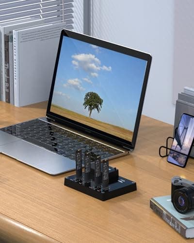 MAIWO 4 Bay M.2 NVME Docking Station, Tool-Free Type- C to NVME SSD Enclosure, Support Offline Clone duplicator and System Disk Clone Function (K3015P2) - Thumbnail 5