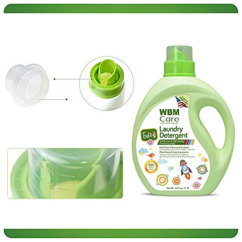 WBM Care Liquid Baby Laundry Detergent, 100 Loads | 68 oz | Gentle formula designed for baby clothes, ensuring effective cleaning and care for delicate skin - Thumbnail 6