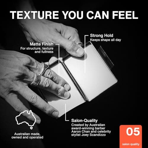 Kings Domain Melbourne Crafting Clay | Strong Hold Hair Paste | Matte Clay for Men | Adds Structure, Texture & Fullness - Thumbnail 4