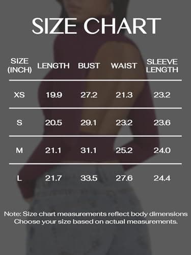 PINKMSTYLE Backless Long Sleeve Turtleneck Top Womens Double Lined Ruched Tops Country Concert Rave Outfits Burgundy X-Small - Thumbnail 6