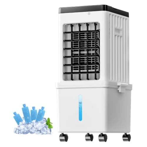 Portable Air Conditioners, Swamp Cooler Portable AC Unit with Removable 2.6 Gal Water Tank, Windowless Evaporative Air Cooler with 3 Speeds for Bedroom & Office, Fast Cooling Portable AC for Home Use - Image 1
