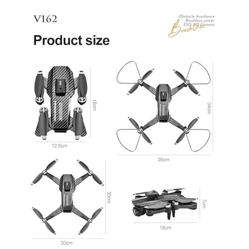 4K Dual-Camera Drone with GPS for Adults & Teens - Foldable RC Quadcopter with Auto Focus, 30 Mins Flight Time, Follow Me, Waypoint Flight, Headless Mode, 6-Axis Gyro, One-Key Emergency Stop - Black - Thumbnail 6