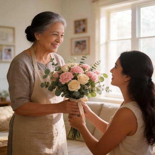 siqifloral 4pcs 23.62" Artificial Flowers Realistic Faux Eucalyptus Greenery Stems Fake Flowers Leaves for Vase, Wedding Home Decor,Mother's Day Table Centerpiece Spring Decoration - Thumbnail 3