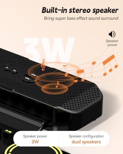 Rhymo Electronic Drum Set, 9-Pad Roll-Up with Built-in Speaker, Rechargeable Battery, Headphones, Drum Pedal & Sticks, Perfect for Beginners, Home Practice and Travel Gifts - Thumbnail 2